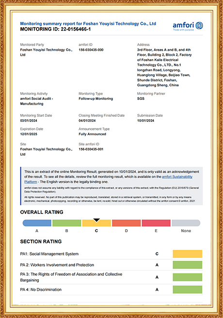 Certificate Of Honor